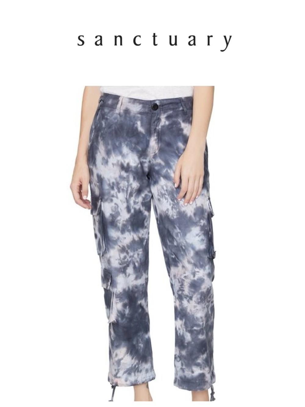 Sanctuary At Ease Cargo Pants - tie-dye